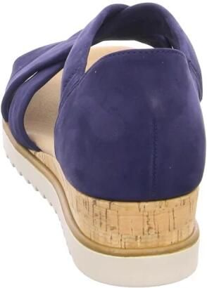 GABOR Sandalen met Hak Dames 782 Maat: 41 Materiaal: Suède Kleur: Donkerblauw - Foto 6