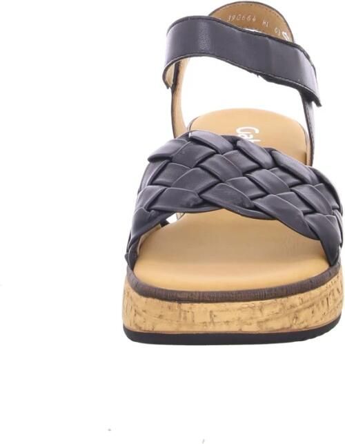 Gabor Open Sandaal met Sleehak en Gevlochten Voorband - Foto 2
