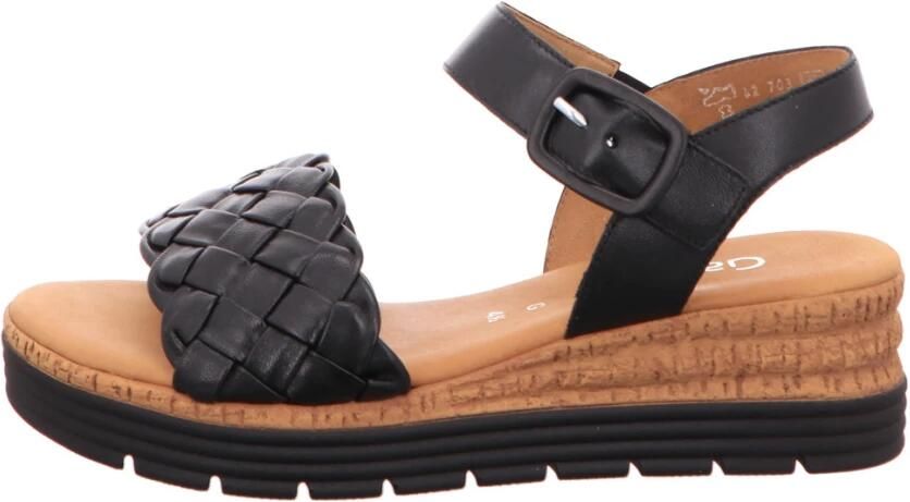 Gabor Sandalen Plat Sandalen Plat zwart - Foto 3