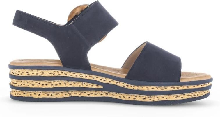 Gabor Sleehaksandaaltjes zomerschoen sandaal sleehak met grote decoratieve gesp