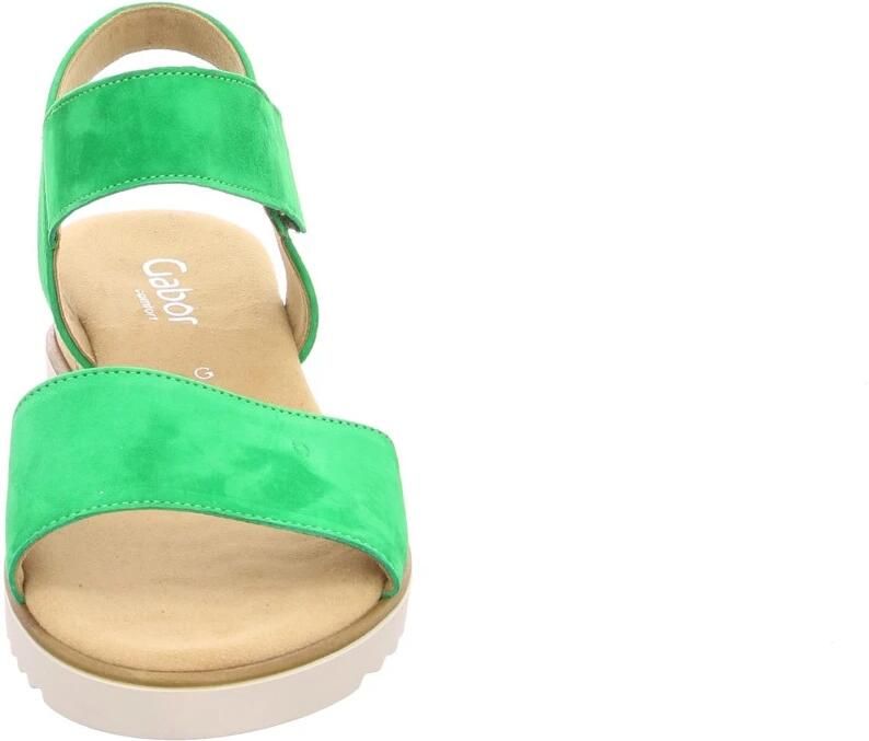 Gabor Groene Sandalen Comfortabele Sleehak Green Dames - Foto 3