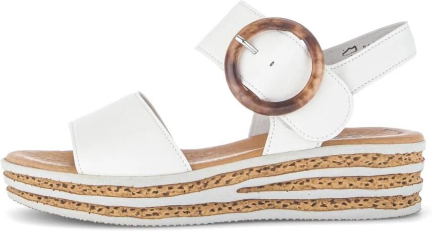 Gabor -Dames off-white-crÈme-ivoorkleur sandalen - Foto 2