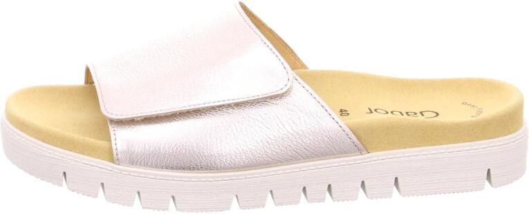 Gabor Platte Leren Sandalen voor Vrouwen