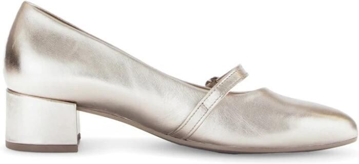 Gabor Gouden metallic leren pumps Yellow Dames - Foto 2
