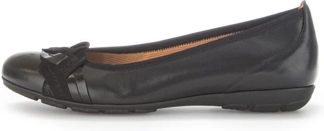 Gabor Ballerina's Platte schoenen slippers met modieuze decoratieve gesp - Foto 3