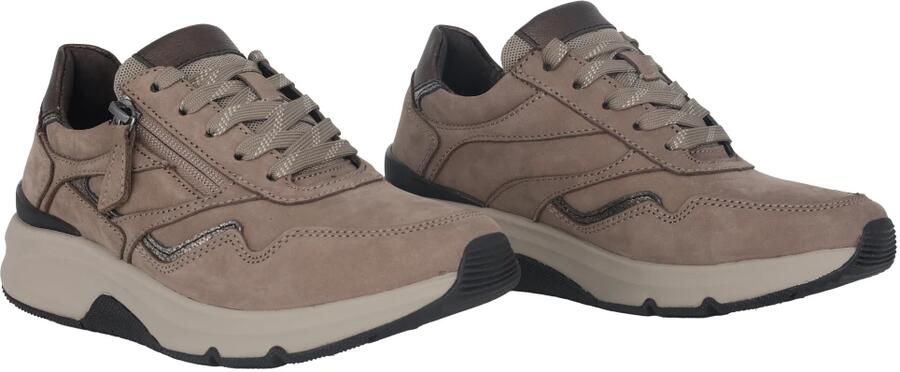 Gabor rollingsoft sensitive 56.896.42 dames rollende wandelsneaker beige - Foto 3