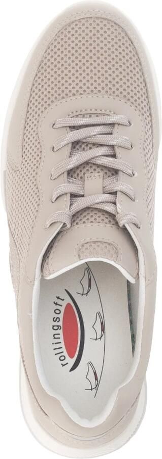 Gabor rollingsoft sensitive 66.923.13 dames rollende wandelsneaker beige