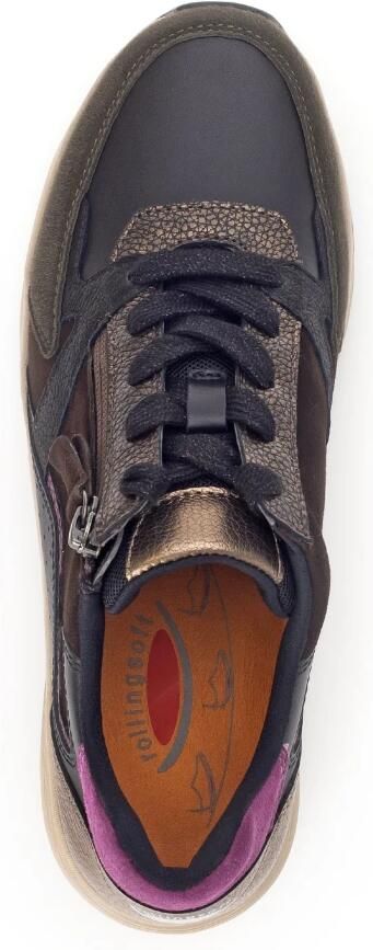 Gabor rollingsoft sensitive 56.878.63 dames rollende wandelsneaker zwart - Foto 3