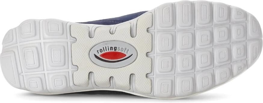 Gabor rollingsoft sensitive 66.966.36 dames rollende wandelsneaker blauw