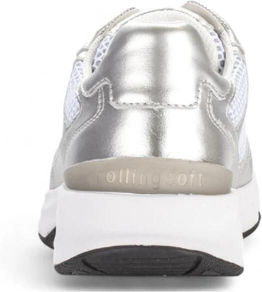 Gabor Rollingsoft Sneakers met sleehak vrijetijdsschoen halfschoen veterschoen met gepolsterde schacht