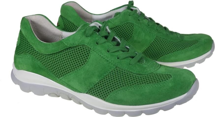 Gabor rollingsoft sensitive 46.966.16 dames rollende wandelsneaker groen