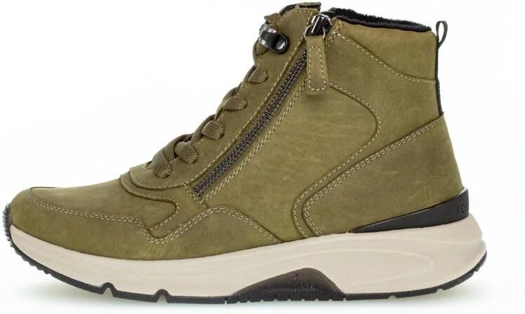 Gabor rollingsoft sensitive 96.888.23 dames rollende wandelsneaker groen - Foto 4