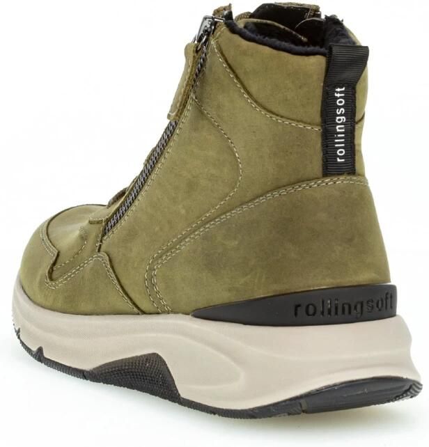 Gabor rollingsoft sensitive 96.888.23 dames rollende wandelsneaker groen - Foto 3