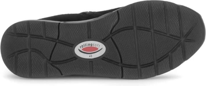 Gabor Rollingsoft Dames sportieve enkellaars Zwart suede Artikel - Foto 4