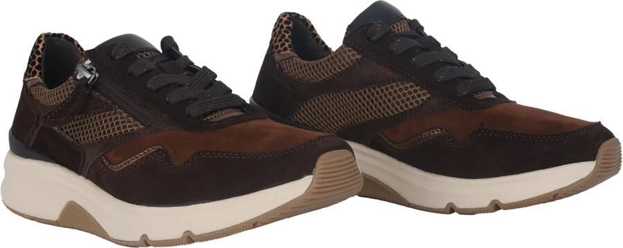 Gabor rollingsoft sensitive 56.896.41 dames rollende wandelsneaker Bruin - Foto 4