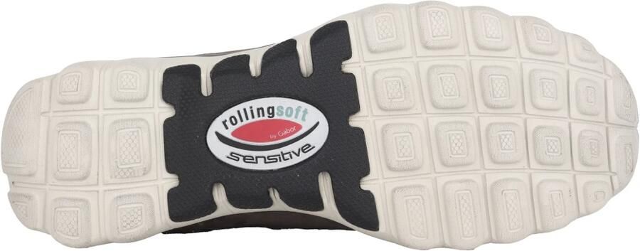 Gabor rollingsoft sensitive 96.967.30 dames rollende wandelsneaker grijs - Foto 3
