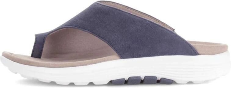 Gabor Rollingsoft Dames teenslipper art. 86.812.46 blauw - Foto 2
