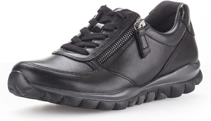 Gabor rollingsoft sensitive 76.968.57 dames rollende wandelsneaker zwart