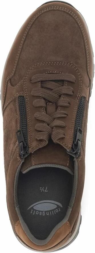Gabor Rollingsoft Sneakers met sleehak comfort schoen veterschoen lage schoen in breedte g 1 2 (= breed) - Foto 4
