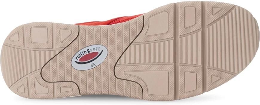 Gabor rollingsoft sensitive 66.897.48 dames rollende wandelsneaker rood