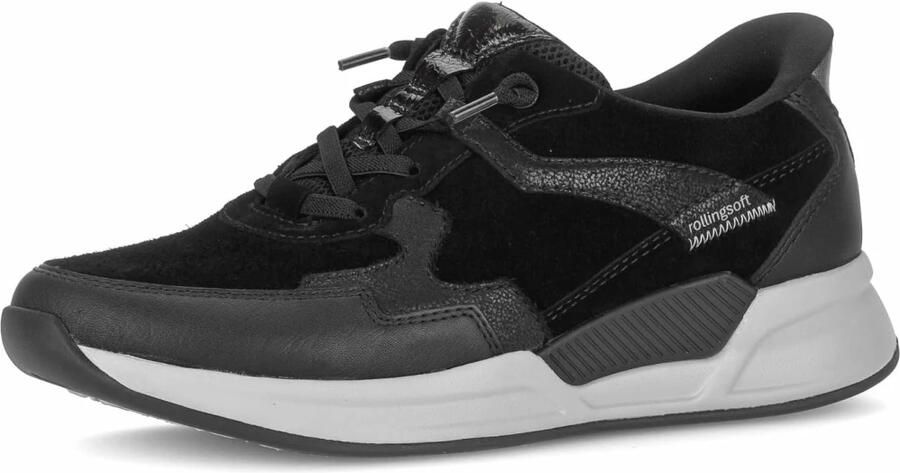 GABOR Sneakers laag 'Sneaker Low Damen 0104.02.001 Leder-Mix in schwarz' zwart - Foto 9