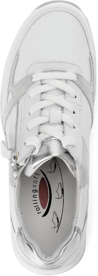 Gabor rollingsoft sensitive 66.958.50 dames rollende wandelsneaker wit - Foto 4