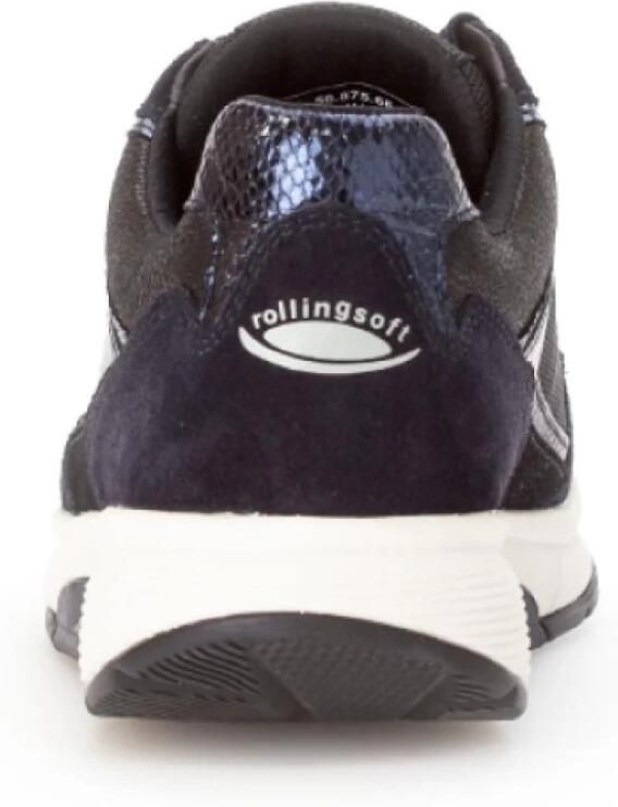 Gabor Rollingsoft Sneaker 76.875.66 Blauw Zwart Combi - Foto 4
