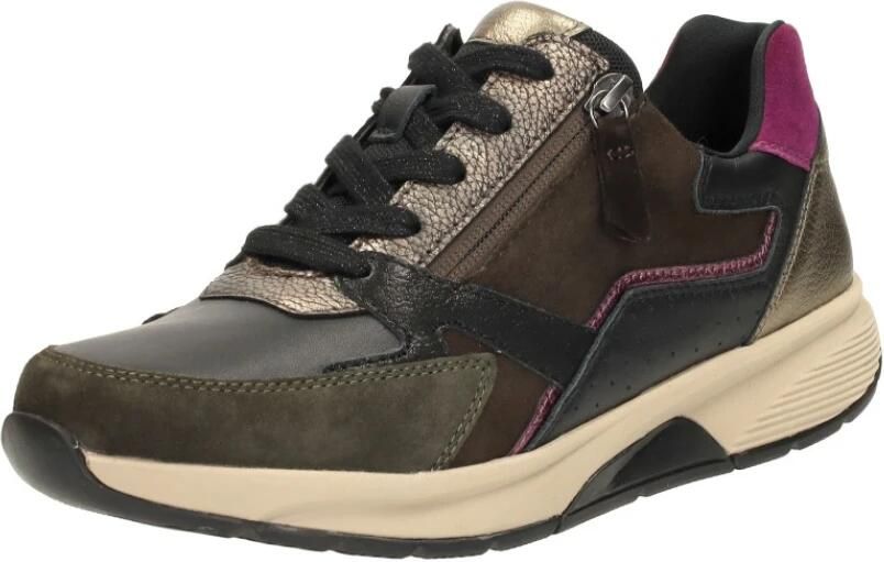 Gabor rollingsoft sensitive 56.878.63 dames rollende wandelsneaker zwart - Foto 5