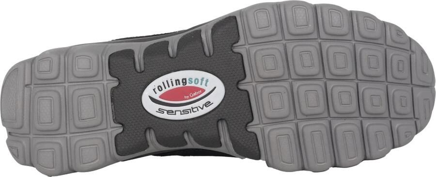 Gabor rollingsoft sensitive 56.964.47 dames rollende wandelsneaker zwart - Foto 4
