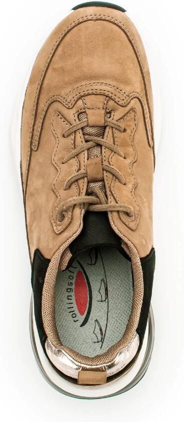 Gabor rollingsoft sensitive 36.844.44 dames rollende wandelsneaker beige - Foto 3