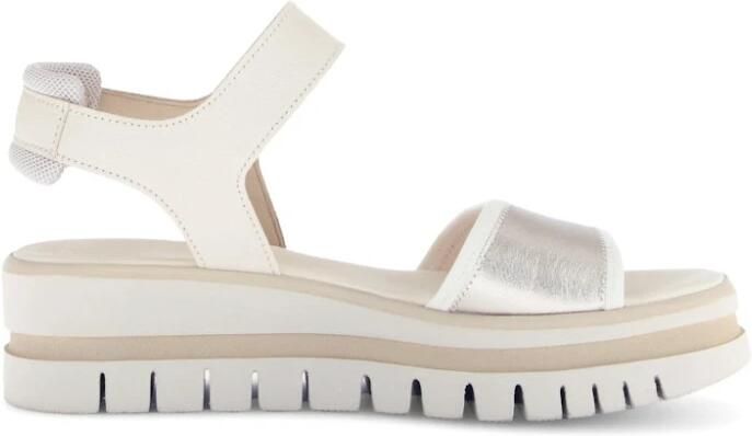 Gabor Sleehaksandaaltjes plateau bandjessandaal zomerschoen met hielkussen