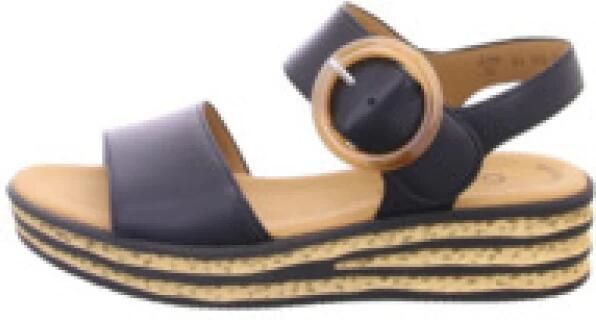 Gabor Sleehaksandaaltjes zomerschoen bandjessandaal klittenbandsluiting onder de decoratieve gesp - Foto 4