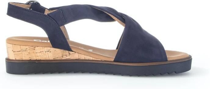 Gabor Sandaaltjes Genua zomerschoen sandaal sleehak met verstelbare hielband - Foto 3