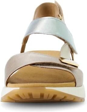 Gabor Sandalen Plat Sandalen Plat goudkleur - Foto 8