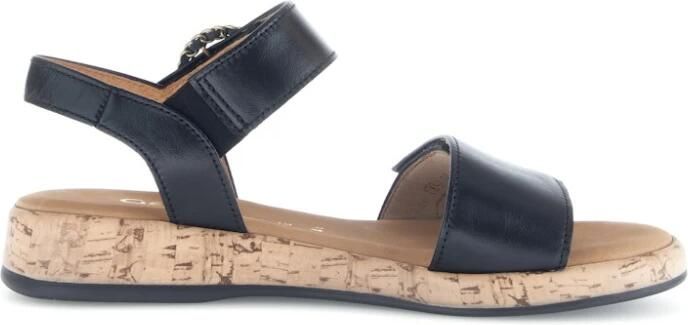 Gabor Sleehaksandaaltjes Rhodos bandjessandaal comfort-schoen zomerschoen met mooie sierspeld - Foto 4