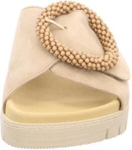 Gabor Slippers plateau zomerschoen slippers met sierparels aan de decoratieve gesp - Foto 5