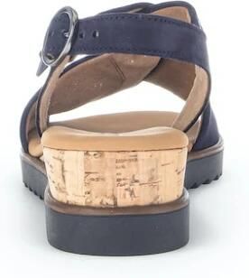 Gabor Sandaaltjes Genua zomerschoen sandaal sleehak met verstelbare hielband - Foto 4