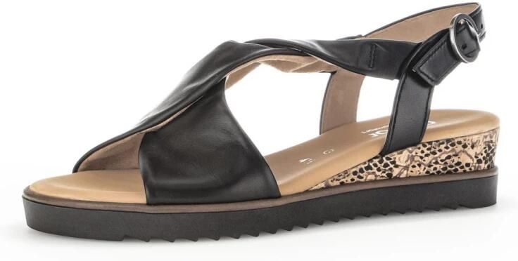 GABOR Sandalen Dames 751 Maat: 38 5 Materiaal: Leer Kleur: Zwart - Foto 6