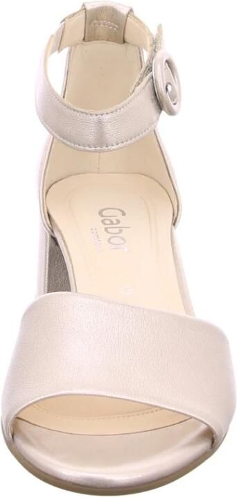 GABOR Sandalen met Hak Dames 902 Maat: 38 Materiaal: Suède Kleur: Beige - Foto 9