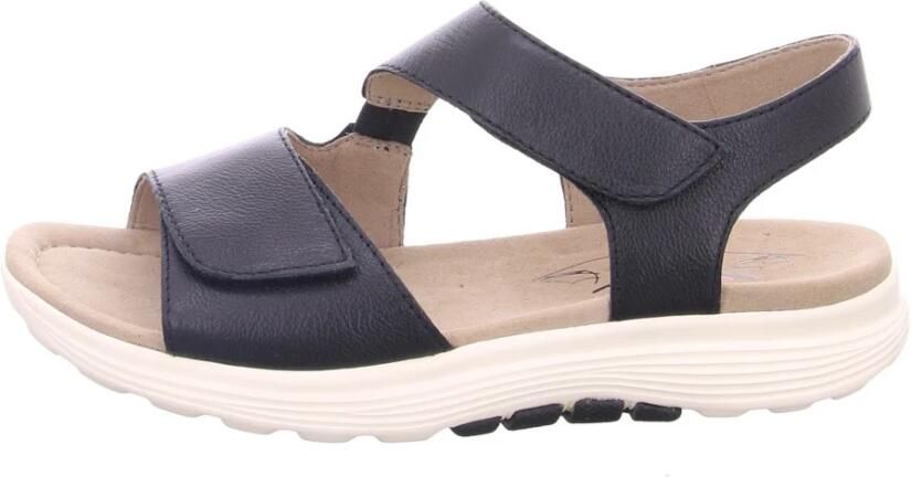 Gabor Zwarte Leren Dames Sandalen Rolling Soft Zwart - Foto 3