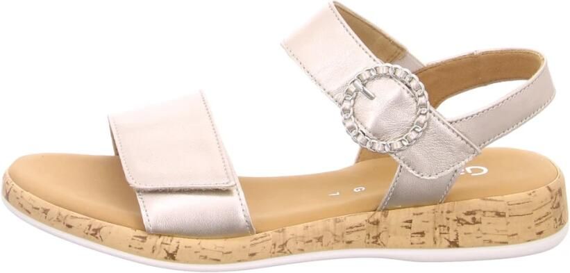 Gabor Sleehaksandaaltjes Rhodos bandjessandaal comfort-schoen zomerschoen met mooie sierspeld - Foto 7