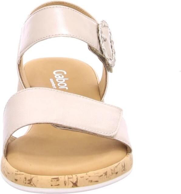 Gabor Sleehaksandaaltjes Rhodos bandjessandaal comfort-schoen zomerschoen met mooie sierspeld - Foto 6