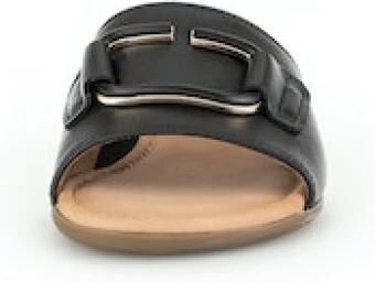 Gabor Slippers Rhodos blokhak zomerschoen slippers met sieraandeel - Foto 5