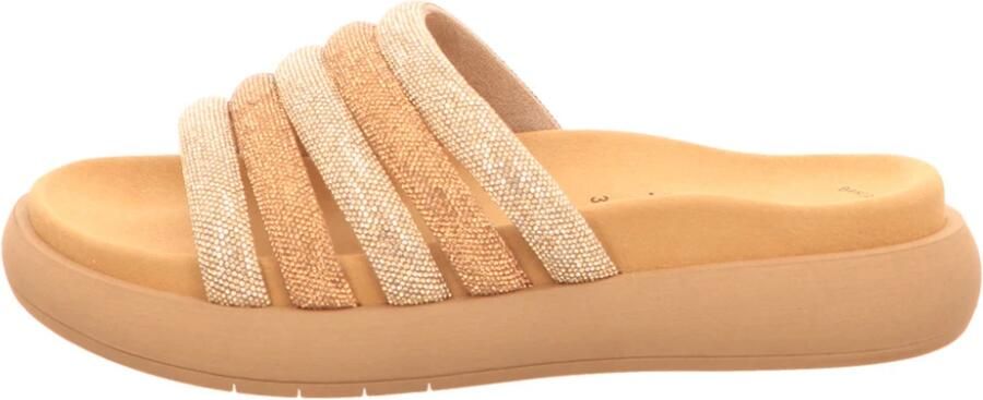 Gabor Gouden Textiel Muiltjes Yellow Dames - Foto 2