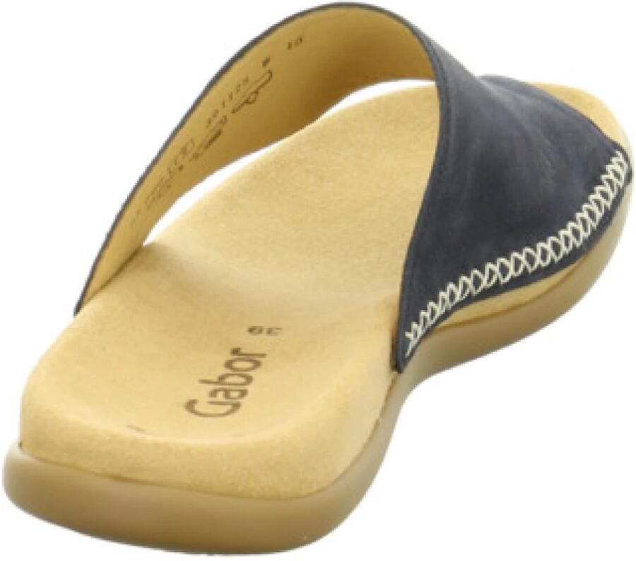 Gabor Teenslippers sleehak zomerschoen dianette met contrastkleurig borduursel - Foto 3