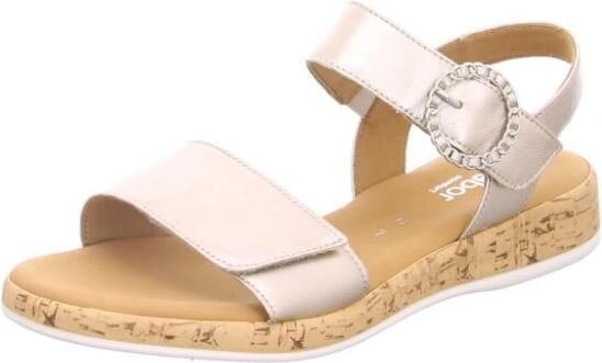 Gabor Sleehaksandaaltjes Rhodos bandjessandaal comfort-schoen zomerschoen met mooie sierspeld - Foto 7