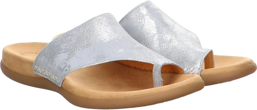 Gabor 23.700-66 Caruso Metallic Aquamari-slipper -slipper voetbed - Foto 4