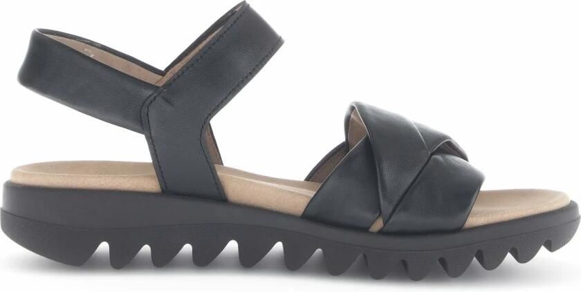 Gabor Sandalen zomerschoen wedge-sandaal comfort-schoen met klittenbandsluiting