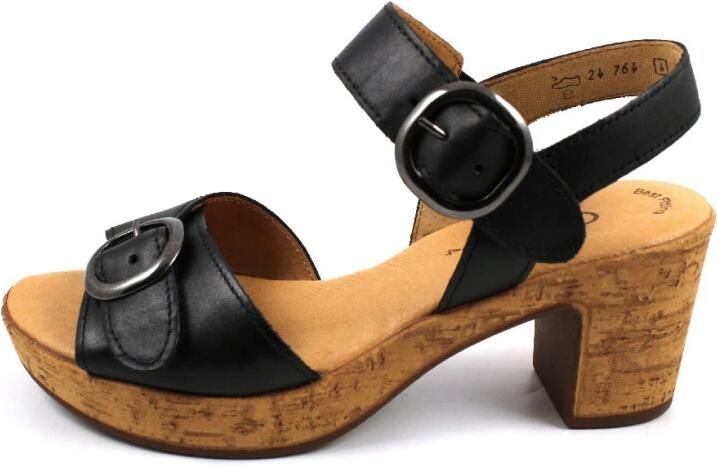 Gabor Sandalen zwart Leer Dames - Foto 3