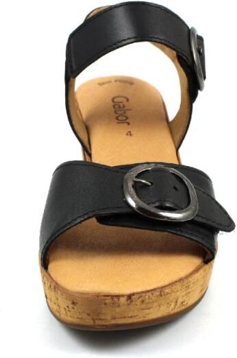 Gabor Sandalen zwart Leer Dames - Foto 4